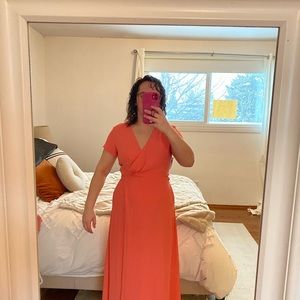 Babaton/aritzia wrap dress, long.